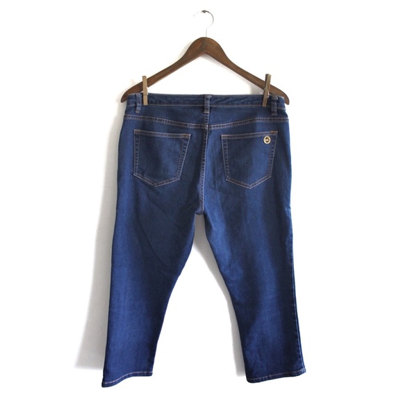 Michael Kors Dark Cropped Jeans 10 30 - Picture 4 of 6